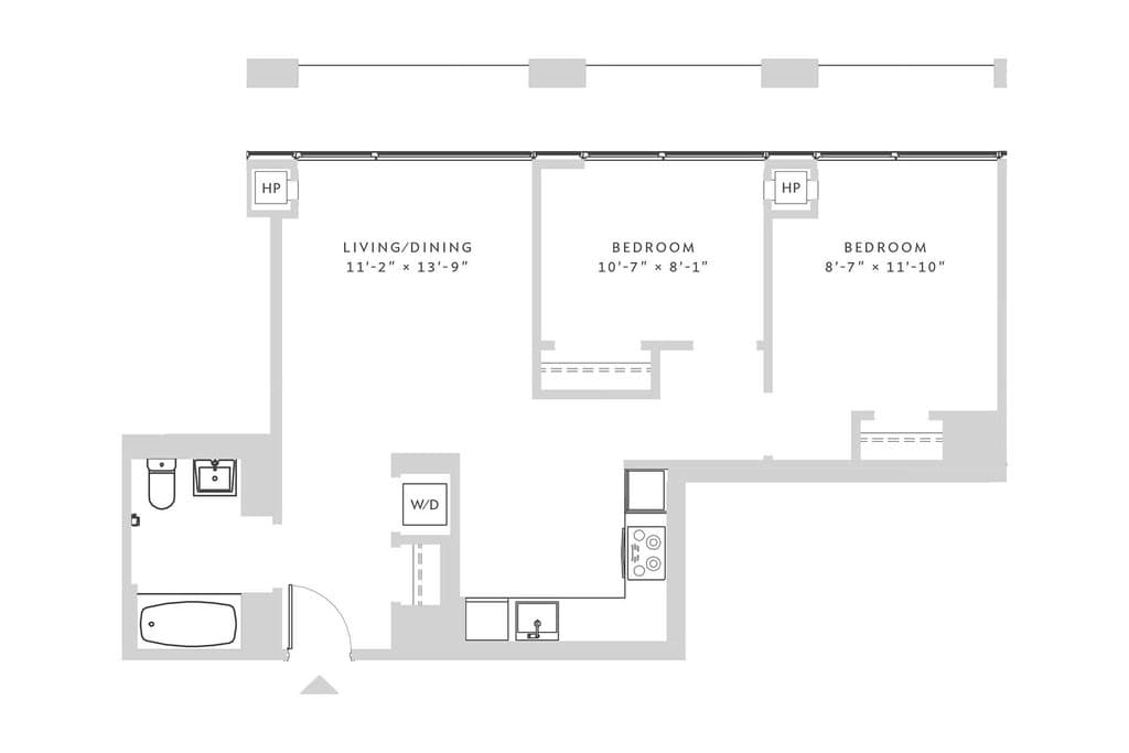 2 Bed apartment at 400 West 113th Street, Unit 1503, Morningside Heights, photo 1 of 1