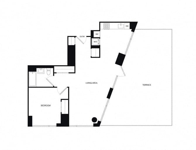 1 Bed apartment at 1 Eagle Street, Unit 2-PH4H, Greenpoint, photo 1 of 1