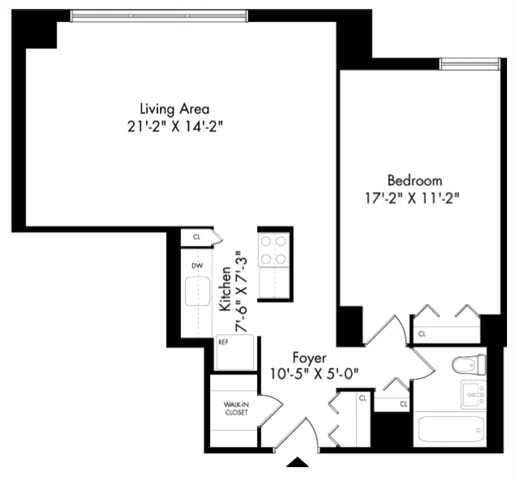 1 Bed apartment at 30 Waterside Plaza, Unit 10-11K, Flatiron, photo 1 of 1
