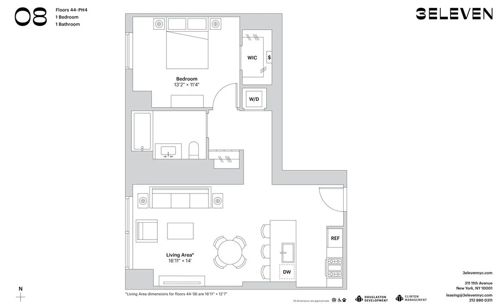 1 Bed apartment at 311 11th Avenue, Unit 5208, Hudson Yards, photo 1 of 1
