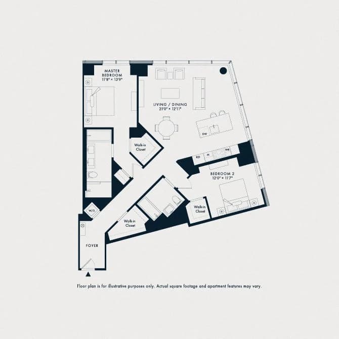 2 Bed apartment at 400 West 61st Street, Unit 0616, Upper West Side, photo 1 of 1
