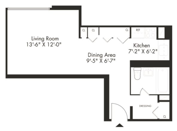 Studio apartment at 30 Waterside Plaza, Unit 40-10L, Flatiron, photo 1 of 1