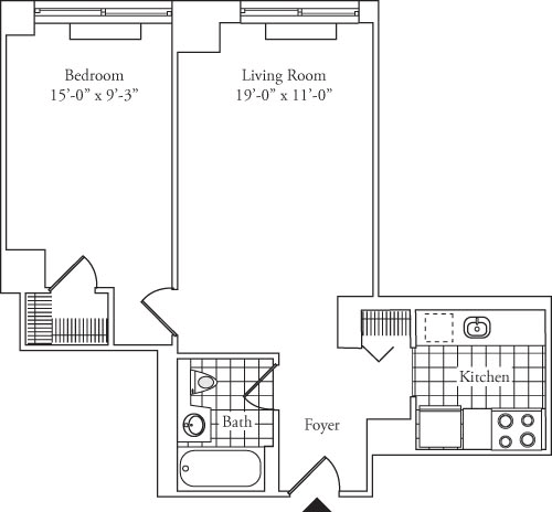 1 Bed apartment at 180 Riverside Boulevard, Unit 9J, Upper West Side, photo 1 of 1