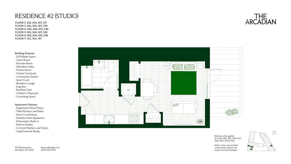 Studio apartment at 975 Nostrand Avenue, Unit 704, Crown Heights, photo 1 of 1