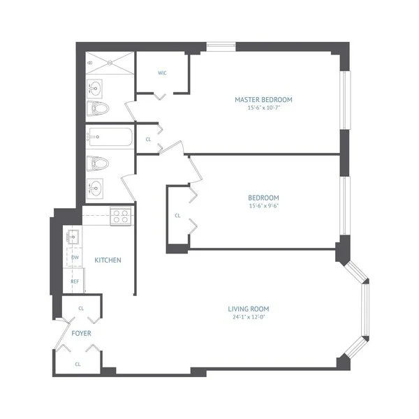 2 Bed apartment at 101 West 90th Street, Unit THD, Upper West Side, photo 1 of 1