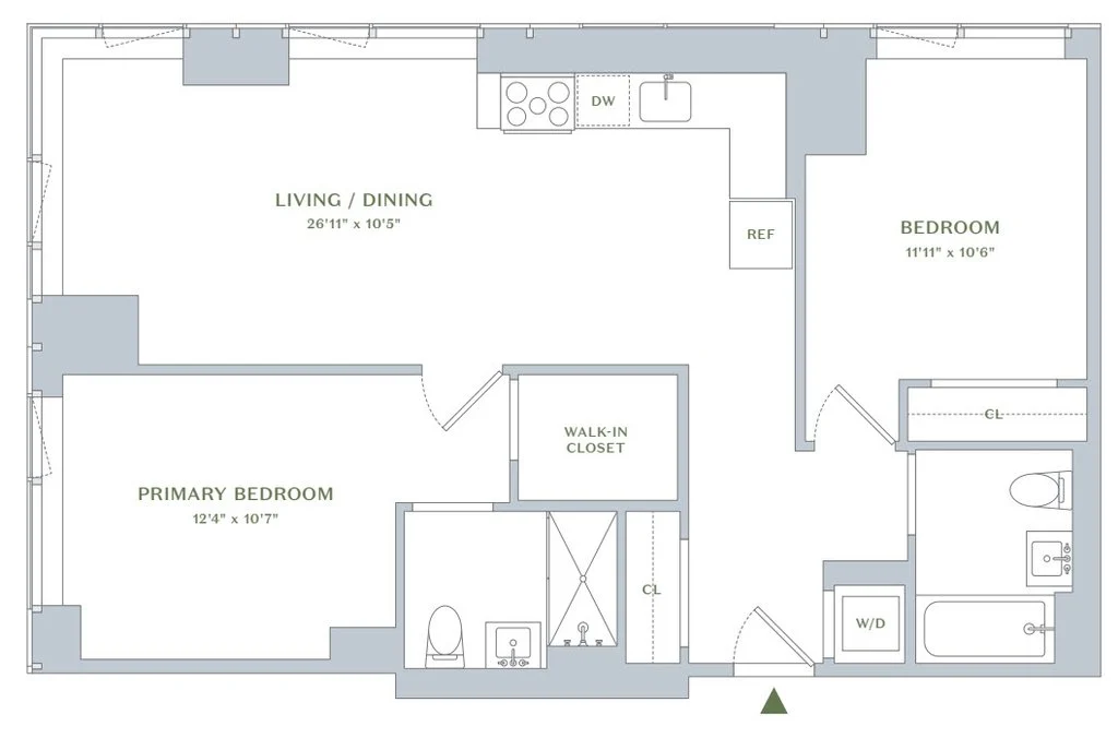 2 Bed apartment at 23-10 42nd Road, Unit 28F, Long Island City, photo 1 of 1