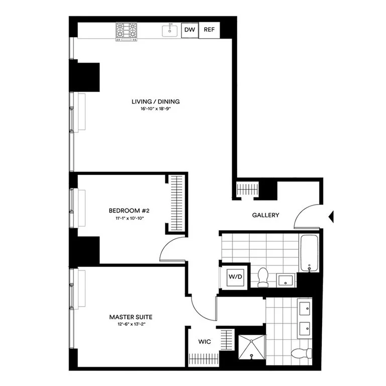 2 Bed apartment at 28-10 Jackson Avenue, Unit PH2-N, Long Island City, photo 1 of 1