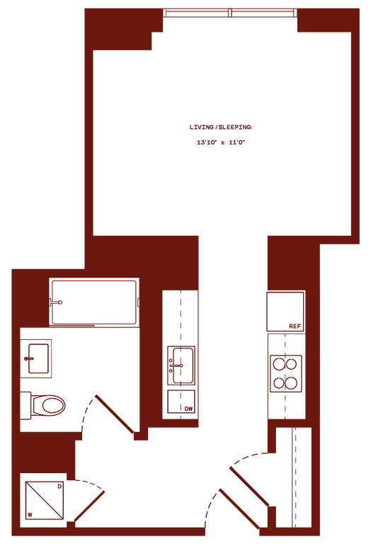 Studio apartment at 2035 5th Avenue, Unit 08P, Harlem, photo 1 of 1