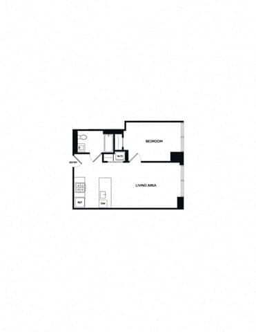 1 Bed apartment at 1 Bell Slip, Unit 0-02E, Greenpoint, photo 1 of 1