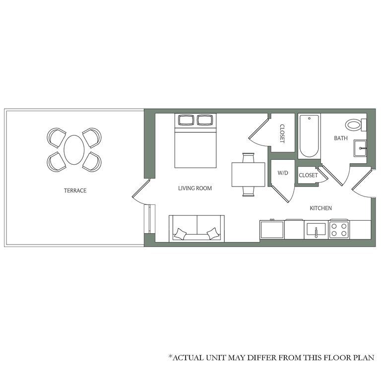 Studio apartment at 2366 Bedford Avenue, Unit 011B, Flatbush, photo 1 of 1