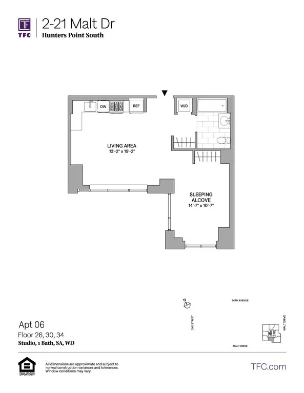 Studio apartment at 2-21 Malt Drive, Unit 3406, Long Island City, photo 1 of 1