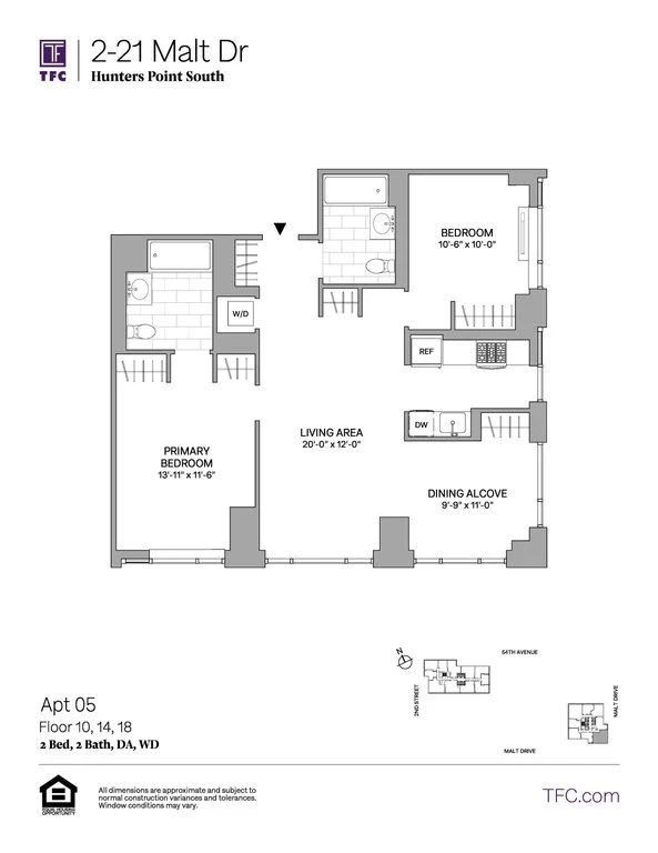2 Bed apartment at 2-21 Malt Drive, Unit 1805, Long Island City, photo 1 of 1