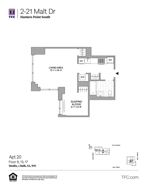 Studio apartment at 2-21 Malt Drive, Unit 1720, Long Island City, photo 1 of 1
