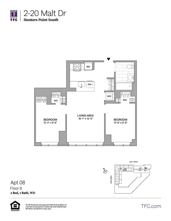 2 Bed apartment at 2-20 Malt Drive, Unit 608, Long Island City, photo 1 of 1