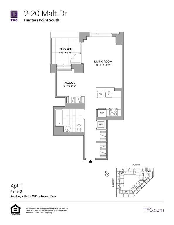 Studio apartment at 2-20 Malt Drive, Unit 311, Long Island City, photo 1 of 1