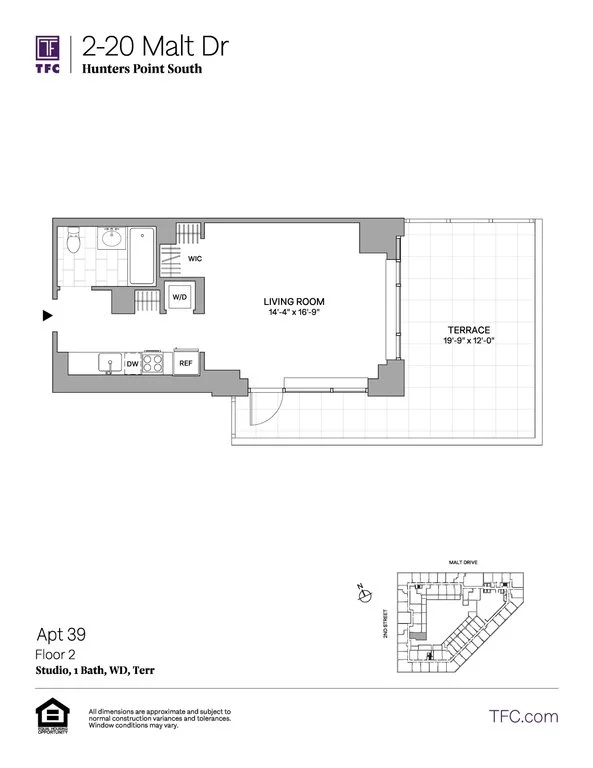 Studio apartment at 2-20 Malt Drive, Unit 239, Long Island City, photo 1 of 1