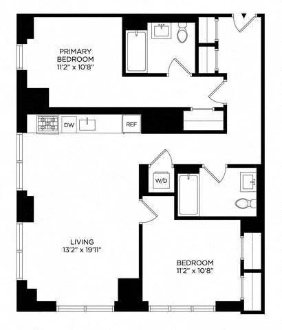 2 Bed apartment at 5 Lincoln Avenue, Unit W-2401, Harlem, photo 1 of 1