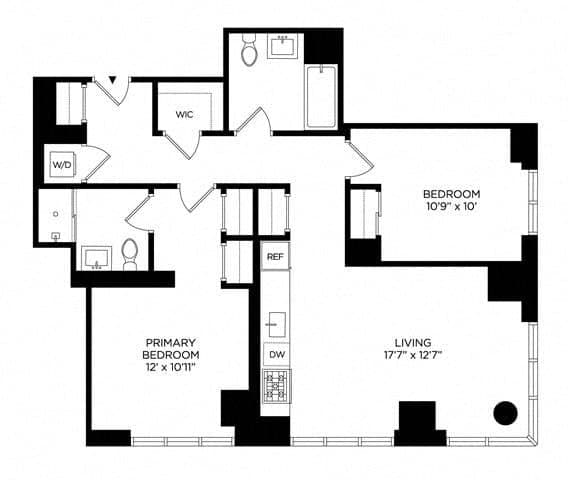 2 Bed apartment at 5 Lincoln Avenue, Unit W-2306, Mott Haven, photo 1 of 1