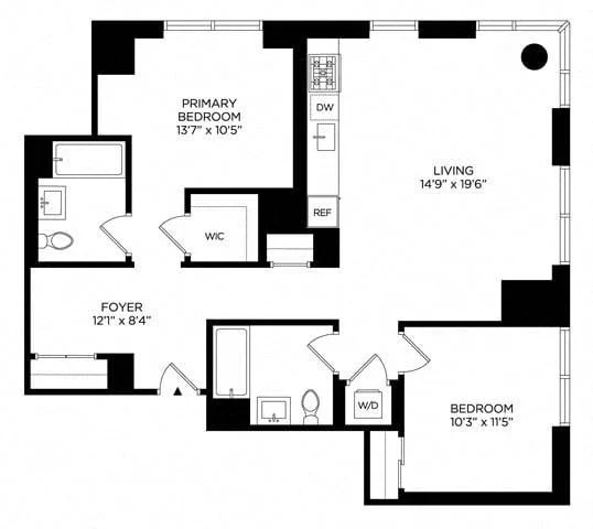 2 Bed apartment at 5 Lincoln Avenue, Unit N-2518, Harlem, photo 1 of 1