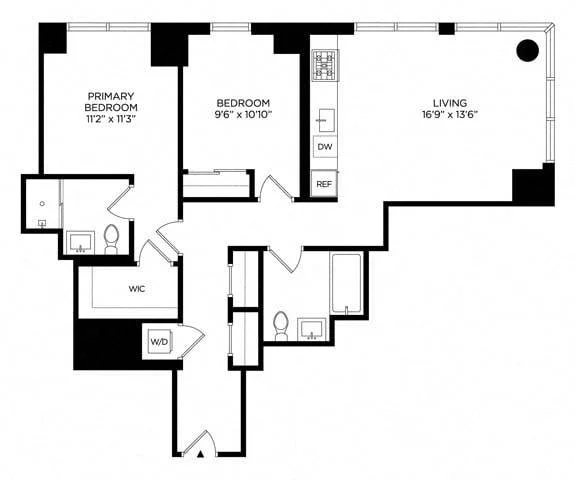 2 Bed apartment at 5 Lincoln Avenue, Unit E-2420, Harlem, photo 1 of 1