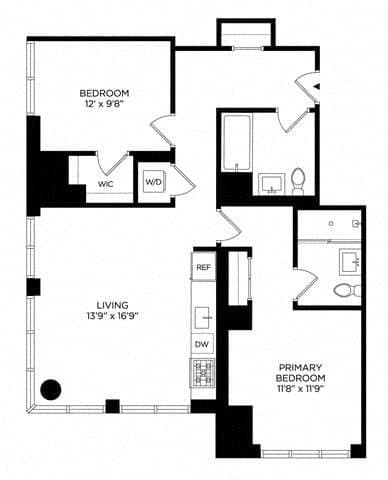 2 Bed apartment at 5 Lincoln Avenue, Unit E-2156, Harlem, photo 1 of 1