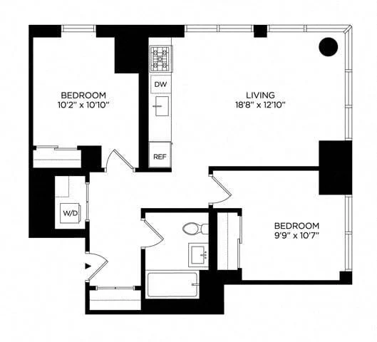2 Bed apartment at 5 Lincoln Avenue, Unit E-1051, Harlem, photo 1 of 1