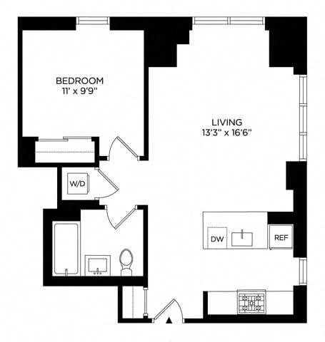 1 Bed apartment at 5 Lincoln Avenue, Unit W-2503, Harlem, photo 1 of 1