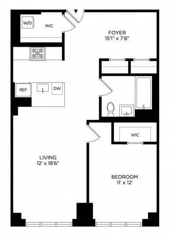 1 Bed apartment at 5 Lincoln Avenue, Unit W-0630, Harlem, photo 1 of 1