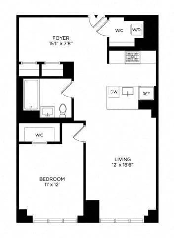 1 Bed apartment at 5 Lincoln Avenue, Unit W-0629, Harlem, photo 1 of 1