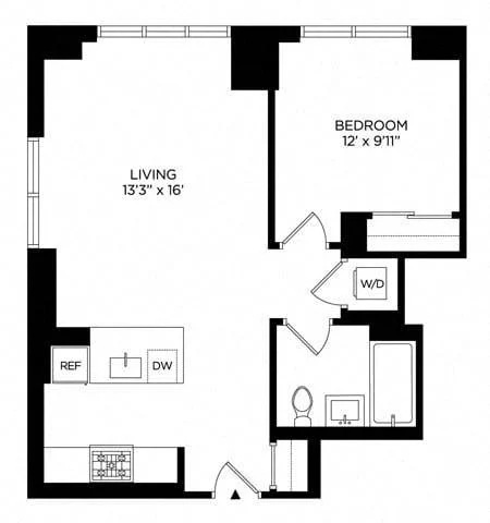1 Bed apartment at 5 Lincoln Avenue, Unit S-2409, Harlem, photo 1 of 1