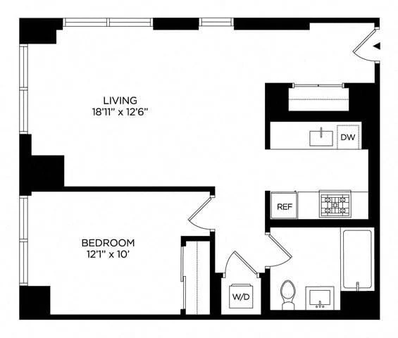 1 Bed apartment at 5 Lincoln Avenue, Unit S-2408, Harlem, photo 1 of 1