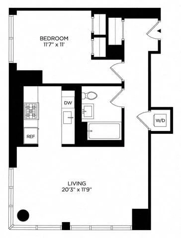 1 Bed apartment at 5 Lincoln Avenue, Unit S-1717, Harlem, photo 1 of 1