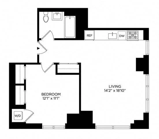 1 Bed apartment at 5 Lincoln Avenue, Unit N-2419, Harlem, photo 1 of 1