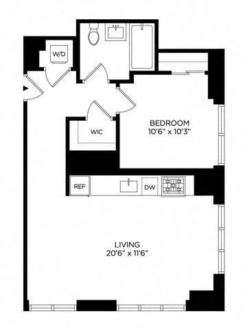 1 Bed apartment at 5 Lincoln Avenue, Unit N-1141, Harlem, photo 1 of 1