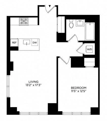 1 Bed apartment at 5 Lincoln Avenue, Unit E-2523, Harlem, photo 1 of 1