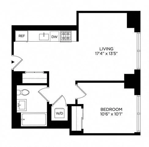 1 Bed apartment at 5 Lincoln Avenue, Unit E-1252, Harlem, photo 1 of 1
