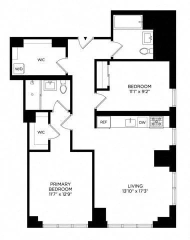 2 Bed apartment at 5 Lincoln Avenue, Unit W-0527, Harlem, photo 1 of 1