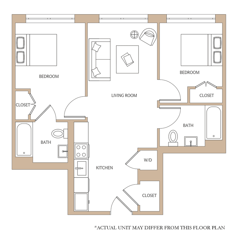 2 Bed apartment at 2366 Bedford Avenue, Unit 120B, Flatbush, photo 1 of 1
