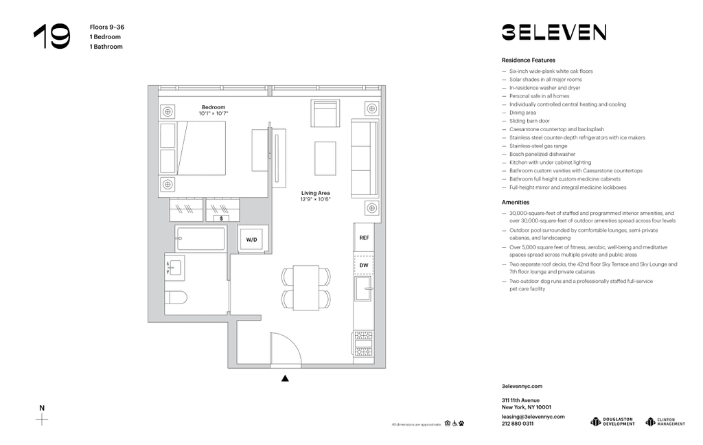 1 Bed apartment at 311 11th Avenue, Unit 1119, Hudson Yards, photo 1 of 1