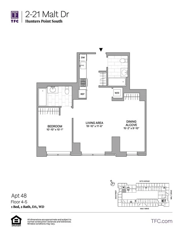 1 Bed apartment at 2-21 Malt Drive, Unit 448, Long Island City, photo 1 of 1