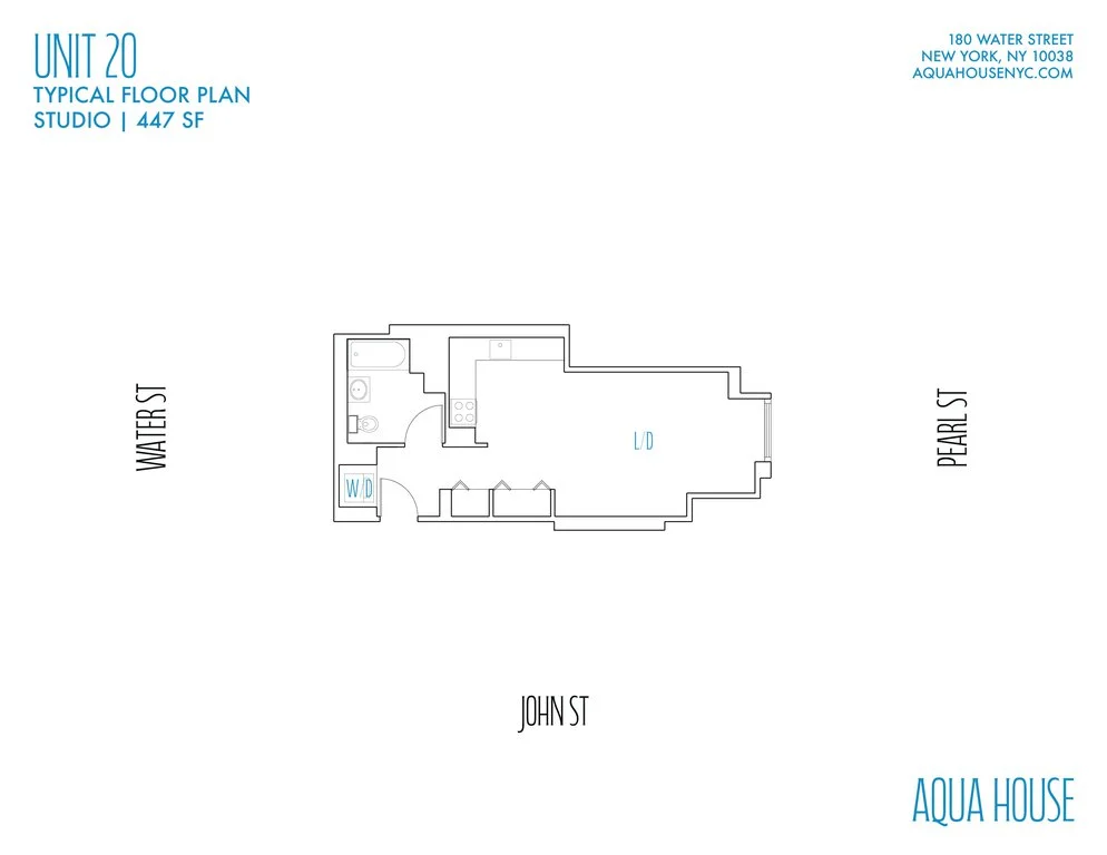 Studio apartment at 180 Water Street, Unit 1920, Financial District, photo 1 of 1