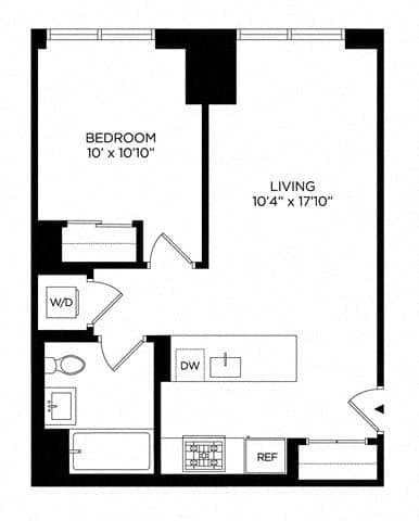 1 Bed apartment at 5 Lincoln Avenue, Unit E-1750, Harlem, photo 1 of 1