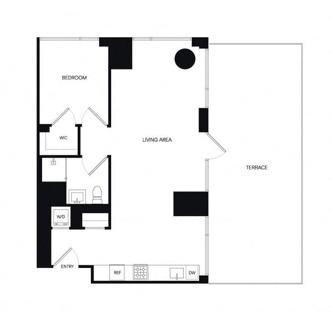 1 Bed apartment at 1 Eagle Street, Unit 1-0707, Greenpoint, photo 1 of 1