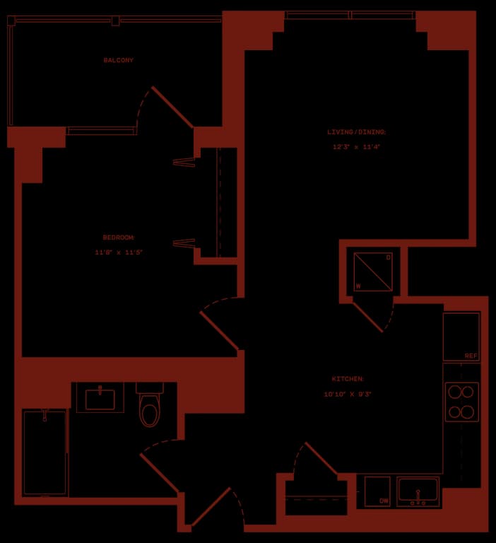 1 Bed apartment at 2035 5th Avenue, Unit 20N, Harlem, photo 1 of 1