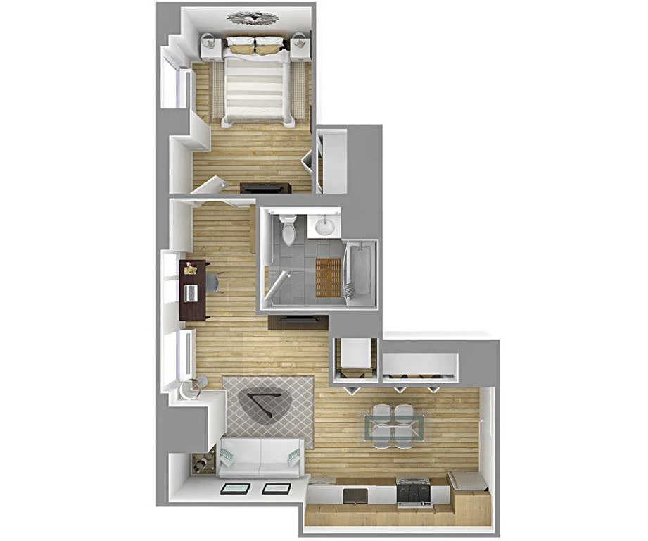 1 Bed apartment at 214 Duffield Street, Unit 001-43X, Downtown Brooklyn, photo 1 of 1