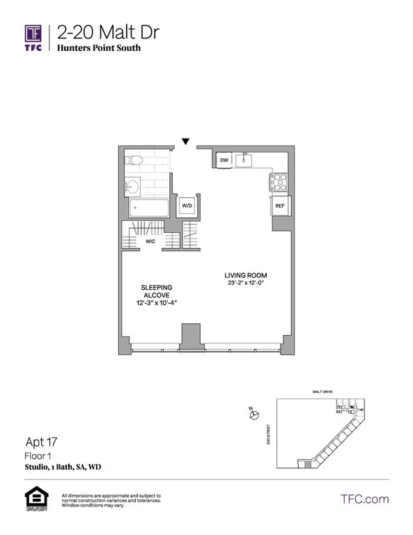 Studio apartment at 2-20 Malt Drive, Unit 117, Long Island City, photo 1 of 1