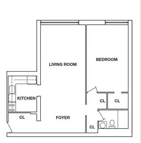 1 Bed apartment at 395 SOUTH END Avenue, Unit 2N, Battery Park City, photo 1 of 1