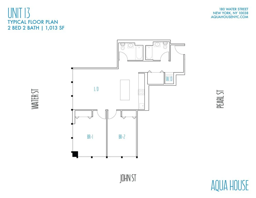 2 Bed apartment at 180 Water Street, Unit 513, Financial District, photo 1 of 1