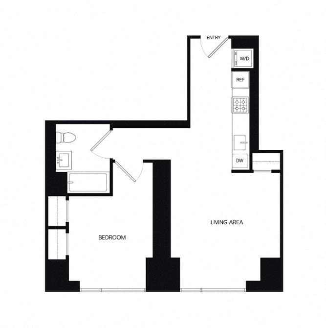 1 Bed apartment at 1 Eagle Street, Unit 1-2809, Greenpoint, photo 1 of 1