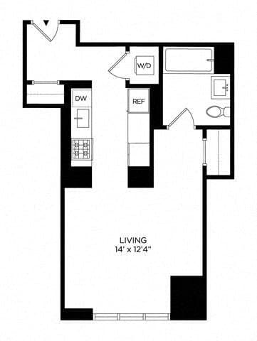 Studio apartment at 5 Lincoln Avenue, Unit E-1755, Mott Haven, photo 1 of 1
